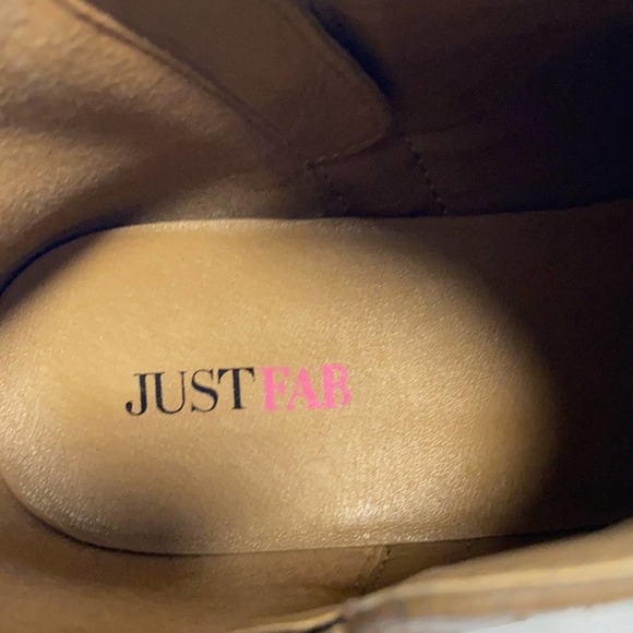 Just Fab Women's Light Brown Ankle Boots - Picture 7 of 8